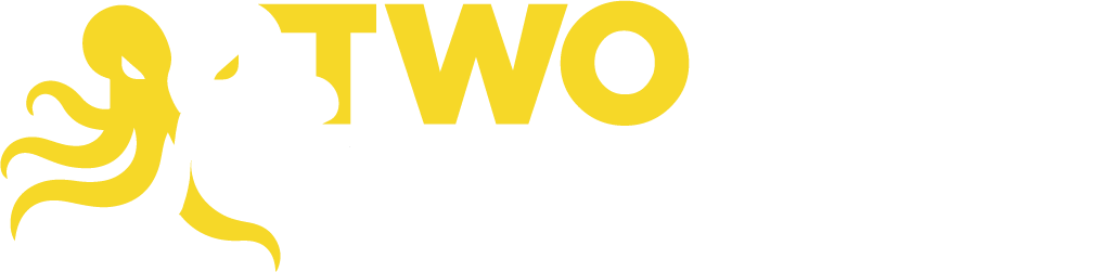 Two Krakens Logo White